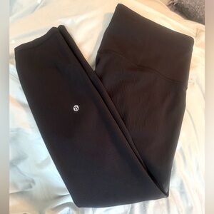 Lululemon Wunder Train High-Rise Ribbed Tight 25” - Black